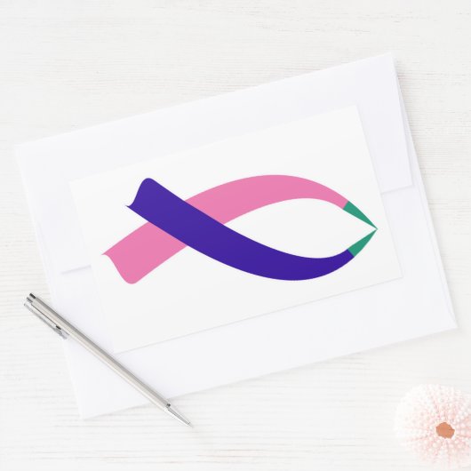 Bekanntheitsgrad (Schilddrüsenkrebs) Rechteckiger Aufkleber (Umschlag)