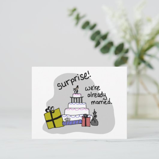 Bekanntmachung der Entwicklung Ankündigungspostkarte (Stehend Vorderseite)