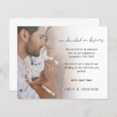 Bekanntmachung der Verlobung für Foto-Skripte (Vorne/Hinten)