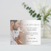 Bekanntmachung der Verlobung für Foto-Skripte (Stehend Vorderseite)