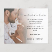 Bekanntmachung der Verlobung für Foto-Skripte (Vorderseite)