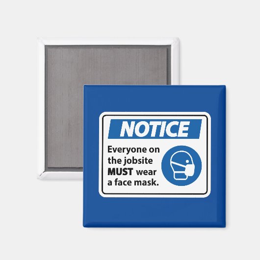 Bekanntmachung | Maske Magnet (Vorderseite/Rückseite)