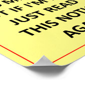 Bekanntmachung Poster (Ecke)