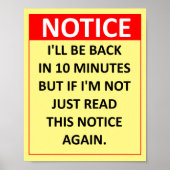 Bekanntmachung Poster (Vorne)