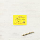 Bekanntmachung über Behindertenparkplätze Post-it Klebezettel (Auf Schreibtisch)