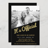 Bekanntmachung und Einladung des Empfangs (Vorne/Hinten)