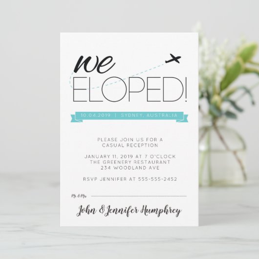 Bekanntmachung und Einladung des Empfangs (Stehend Vorderseite)