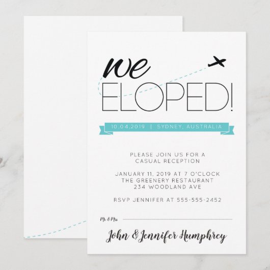 Bekanntmachung und Einladung des Empfangs (Vorne/Hinten)