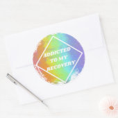 Bekennt sich zu meiner Erholung - NA Runder Aufkleber (Umschlag)