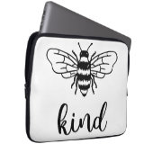 Bekind Black Laptop Sleeve (Vorne Rechts)
