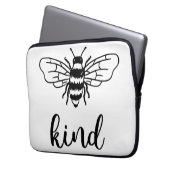 Bekind Black Laptop Sleeve (Vorderseite Links)