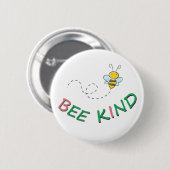 BeKind - Funny Motivierend Zitat Sprichwort und Ku Button (Vorne & Hinten)