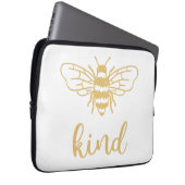 BeKind Gold Laptop Sleeve (Vorne Rechts)