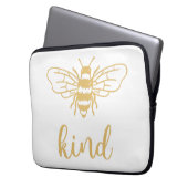 BeKind Gold Laptop Sleeve (Vorderseite Links)