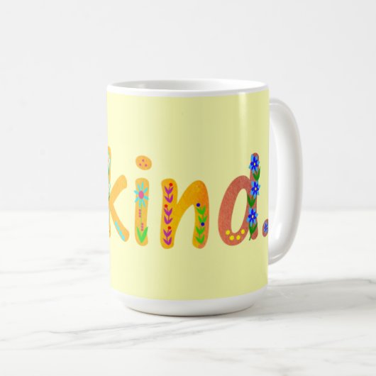 BeKind Whimsical Floral Kaffeetasse (VorderseiteRechts)