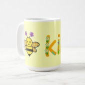 BeKind Whimsical Floral Kaffeetasse (Vorderseite Links)