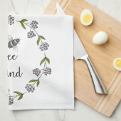 Bekind Wreath Purple Blumen Geschirrtuch (Viertel Falte)