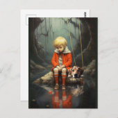 beklagend postkarte (Vorne/Hinten)