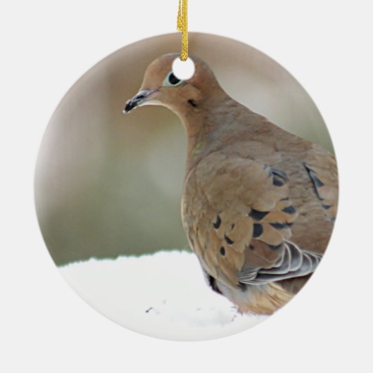 Beklagentaube Keramik Ornament (Hinten)