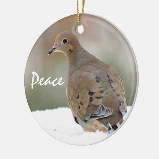 Beklagentaube Keramik Ornament (Links)