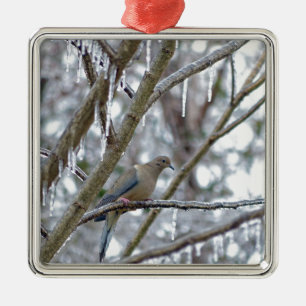 Beklagentaube Silbernes Ornament