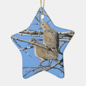 Beklagentauben-Vogel-Paare Keramik Ornament (Links)