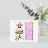 Bekleiden Sie sich in der Liebe Inspiration Postka Postkarte (Stehend Vorderseite)