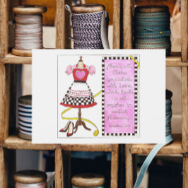 Bekleiden Sie sich in der Liebe Inspiration Postka Postkarte