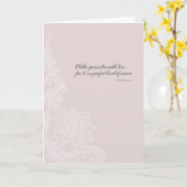 Bekleiden Sie sich mit Liebe - Erröten Karte (Gelbe Blume)