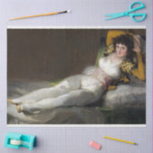 Bekleidete Maja (weibliche Schönheit) Seidenpapier (Basteln)