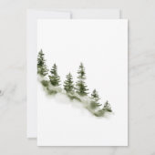 Bekleidete niedliche Waldbärendusche Einladung (Rückseite)