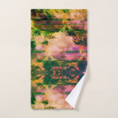 Bekleidetes Sonnenuntergang Design Badetuch Set (Handtuch)