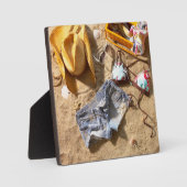 Bekleidung am Strand Links Fotoplatte (Vorderseite)