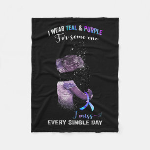 Bekleidung Aquamarin und Lila für die Suizidpräven Fleecedecke