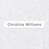 Bekleidung aus individuelle Name oder Firmennamen Etiketten (Design 1)