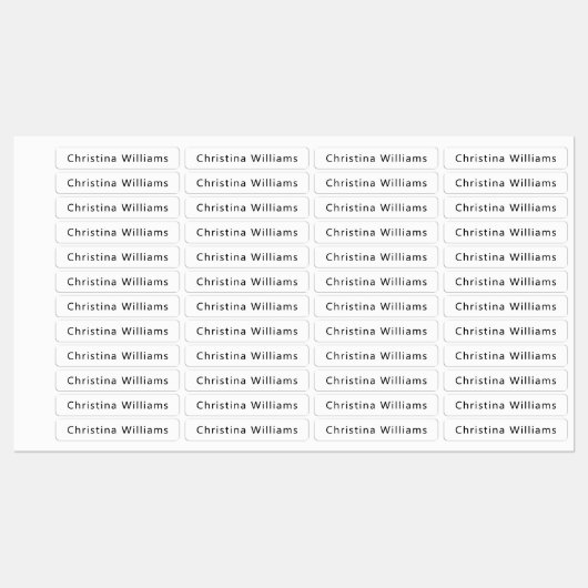 Bekleidung aus individuelle Name oder Firmennamen Etiketten (Blatt)