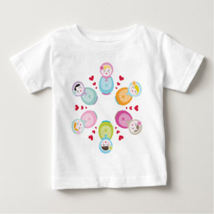BEKLEIDUNG :: Babushka-Puppen - Mandala Baby T-shirt