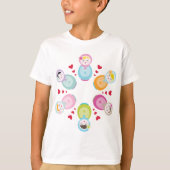 BEKLEIDUNG :: Babushka-Puppen - Mandala T-Shirt (Vorderseite)