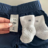 Bekleidung Briefmarke mit Initialen Permastempel