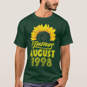 Bekleidung der Frauen Sonnenblumen Vintager August T-Shirt