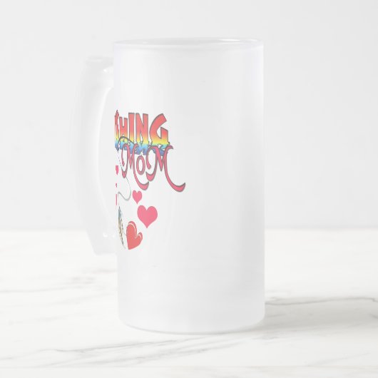 Bekleidung der Mama Mattglas Bierglas (Vorderseite Links)