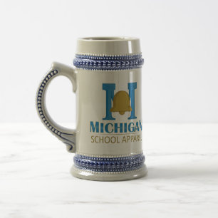 Bekleidung der Michigan School Bierglas