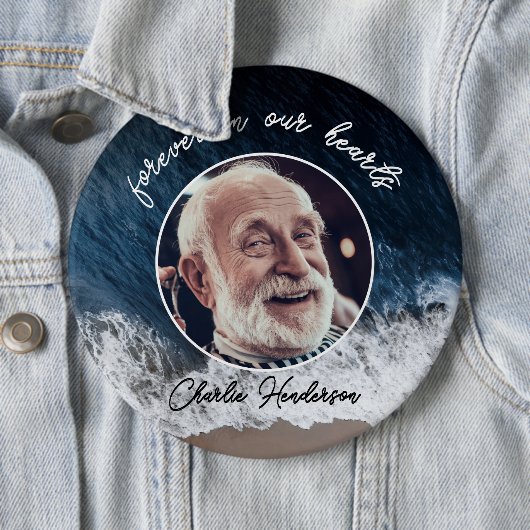 Bekleidung für den Strand Beerdigung/Gedenkfeier F Button (Beispiel)