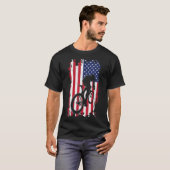 Bekleidung für Fahrradfahrer der amerikanischen Fl T-Shirt (Vorne ganz)