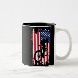 Bekleidung für Fahrradfahrer der amerikanischen Fl Zweifarbige Tasse