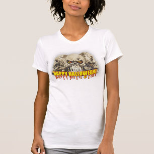 Bekleidung für Frauen, Fine Jersey T - Shirt/Skull T-Shirt