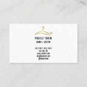 Bekleidung für Shirt Drucksachen Bekleidungsgeschä Visitenkarte (Rückseite)