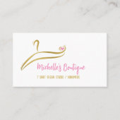 Bekleidung für Shirt Drucksachen Bekleidungsgeschä Visitenkarte (Vorderseite)