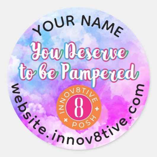 Bekleidung für Wasserfarben Runder Aufkleber (Vorderseite)