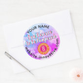 Bekleidung für Wasserfarben Runder Aufkleber (Umschlag)